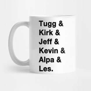 Tropic Thunder Names Black Mug